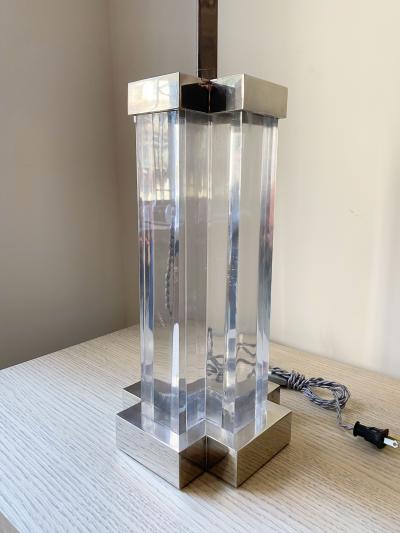 Romeo Rega ROMEO REGA CHROME AND ACRYLIC LAMP