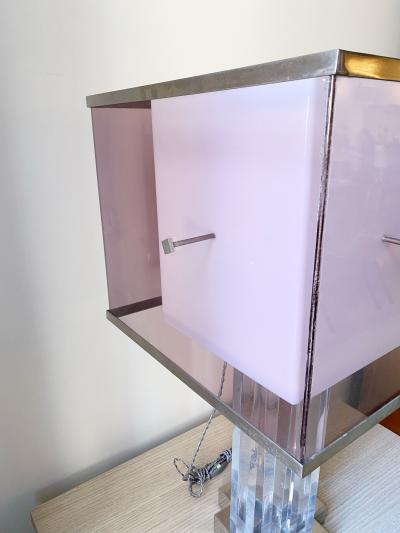 Romeo Rega ROMEO REGA CHROME AND ACRYLIC LAMP