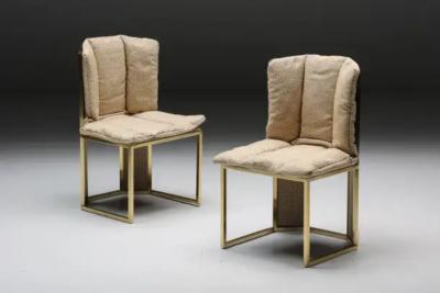 Romeo Rega Regency Dining Chairs by Romeo Rega Italy 1970s