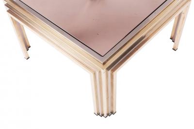 Romeo Rega Romeo Rega Brass and Chrome Coffee Table