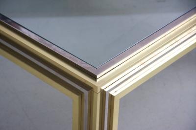Romeo Rega Romeo Rega Coffee Table in Brass and Chrome