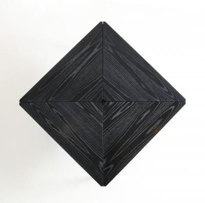 Romeo Rega Romeo Rega Modernist Cerused Oak And Steel Extendable Dining Table