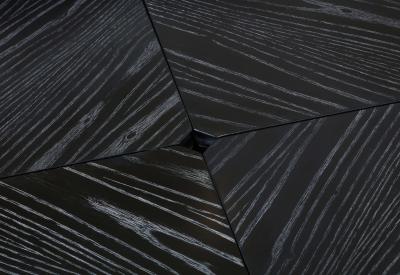 Romeo Rega Romeo Rega Modernist Cerused Oak And Steel Extendable Dining Table