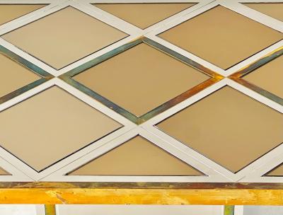 Romeo Rega Romeo Rega for Metalarte Brass Chrome Mirror Coffee Table Italy 1970