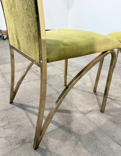 Romeo Rega Set of Six Dining Chairs attributed to Romeo Rega Italy 1970s