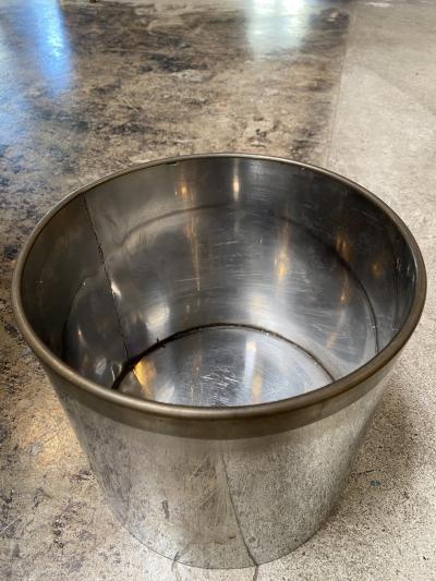 Romeo Rega Vintage Decorative Round Silver and Brass Bowl 1970