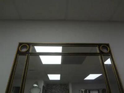 Romeo Rega Vintage Italian Mid Century Square Iron Mirror