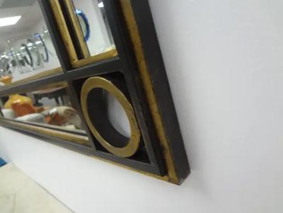 Romeo Rega Vintage Italian Mid Century Square Iron Mirror