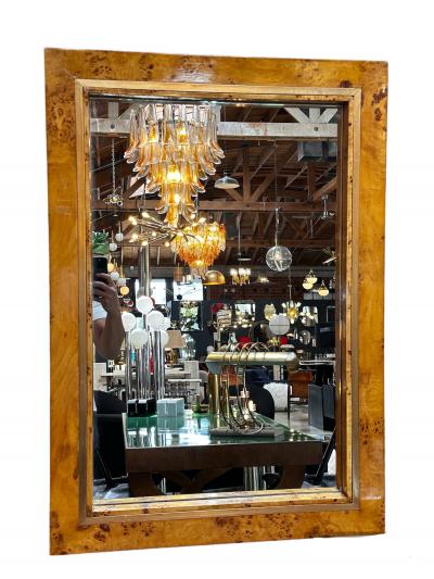 Romeo Rega Vintage Italian Rectangular Wall Mirror by Romeo Rega 1980s