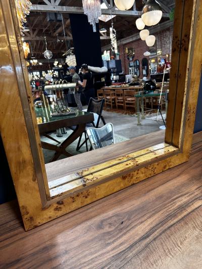 Romeo Rega Vintage Italian Rectangular Wall Mirror by Romeo Rega 1980s