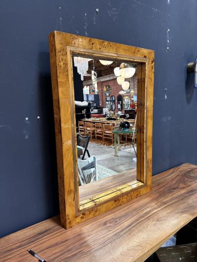 Romeo Rega Vintage Italian Rectangular Wall Mirror by Romeo Rega 1980s