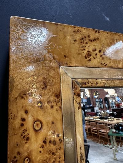 Romeo Rega Vintage Italian Rectangular Wall Mirror by Romeo Rega 1980s