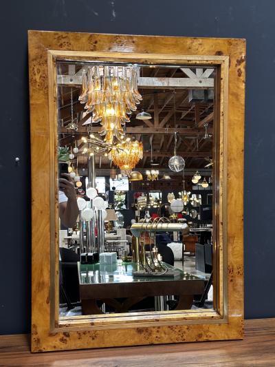 Romeo Rega Vintage Italian Rectangular Wall Mirror by Romeo Rega 1980s