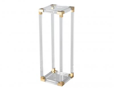 Romeo Rega Vintage Romeo Rega Acrylic and Brass Pedestal Stand