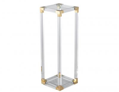 Romeo Rega Vintage Romeo Rega Acrylic and Brass Pedestal Stand