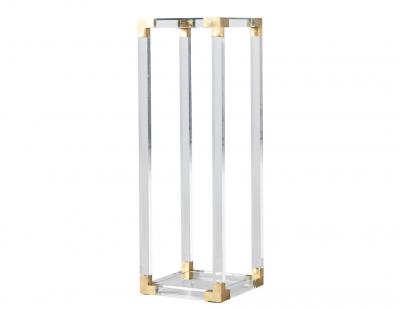 Romeo Rega Vintage Romeo Rega Acrylic and Brass Pedestal Stand