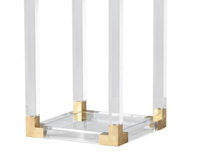 Romeo Rega Vintage Romeo Rega Acrylic and Brass Pedestal Stand