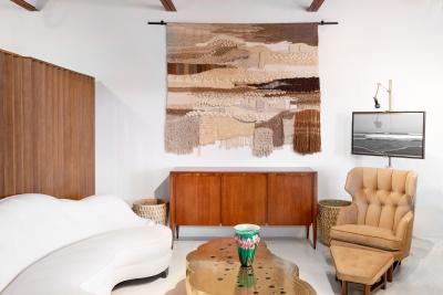 Romeo Reyna Hand Woven Textile Monumental Wall Art Tapestry 1960s