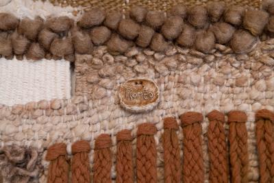 Romeo Reyna Hand Woven Textile Monumental Wall Art Tapestry 1960s