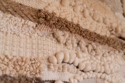 Romeo Reyna Hand Woven Textile Monumental Wall Art Tapestry 1960s