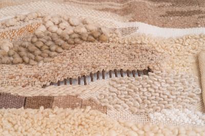 Romeo Reyna Hand Woven Textile Monumental Wall Art Tapestry 1960s