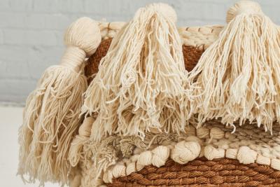 Romeo Reyna Romeo Reyna Textile Art Tapestry Pillow 1960