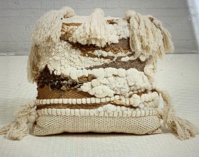 Romeo Reyna Romeo Reyna Textile Art Tapestry Pillow 1960