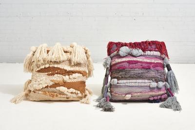 Romeo Reyna Romeo Reyna Textile Art Tapestry Pillow 1960