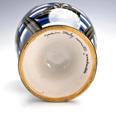 Rometti Umbertide Vase with Nude Comedy and Tragedy Masks by Rometti