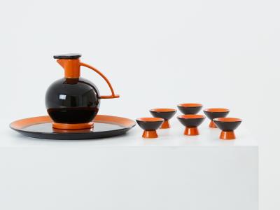 Rometti Umbertide ante Baldelli for Rometti Umbertide Ceramic Liqueur set 1930