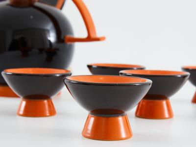Rometti Umbertide ante Baldelli for Rometti Umbertide Ceramic Liqueur set 1930