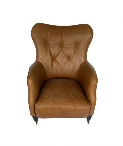 Romi Mini Chair in Cognac Leather by Cisco Home