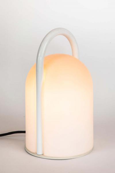 Romolo Lanciani Pair of 1980s Romolo Lanciani Tender Table Lamps for Tronconi
