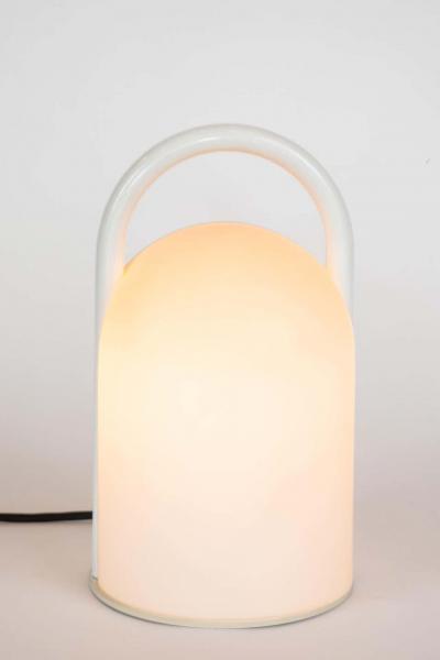 Romolo Lanciani Pair of 1980s Romolo Lanciani Tender Table Lamps for Tronconi