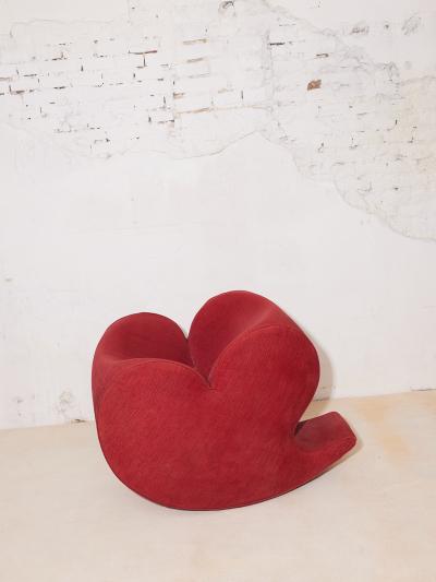 Ron Arad Ron Arad Soft Heart Lounge Rocking Chair Moroso Italy 1990s