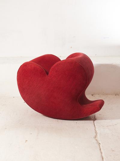Ron Arad Ron Arad Soft Heart Lounge Rocking Chair Moroso Italy 1990s