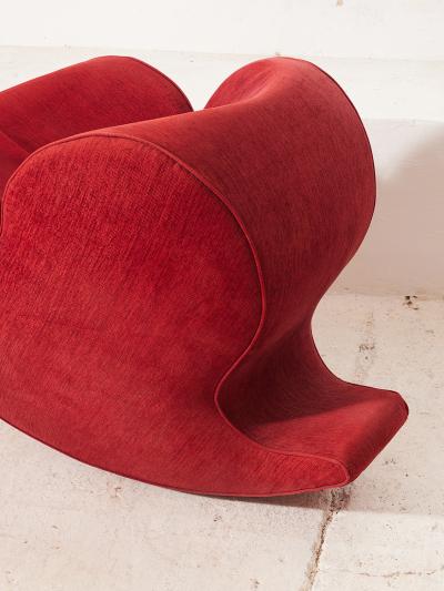 Ron Arad Ron Arad Soft Heart Lounge Rocking Chair Moroso Italy 1990s
