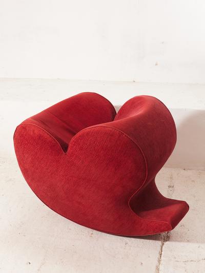 Ron Arad Ron Arad Soft Heart Lounge Rocking Chair Moroso Italy 1990s