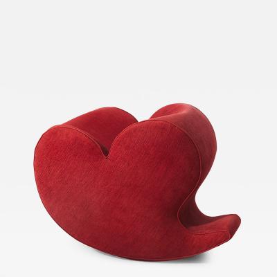 Ron Arad Ron Arad Soft Heart Lounge Rocking Chair Moroso Italy 1990s