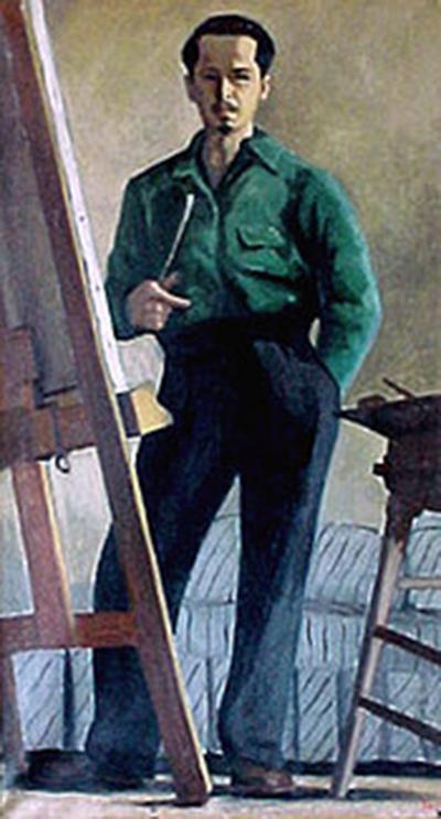 Ron Blumberg Self Portrait in Green Shirt 