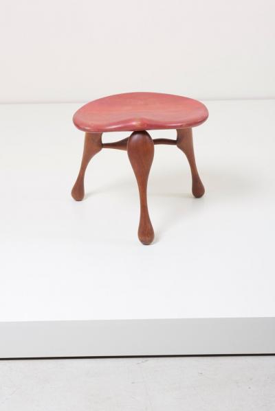 Ron Curtis Studio Craft Wooden Stool by Ron Curtis US 1950s