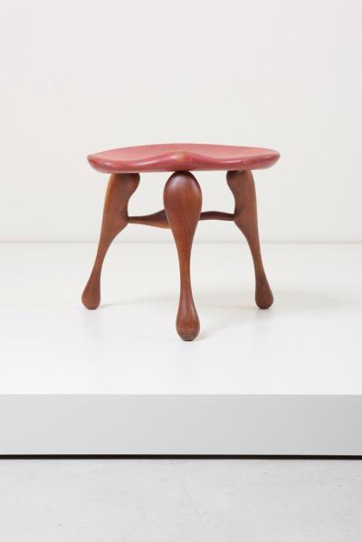 Ron Curtis Studio Craft Wooden Stool by Ron Curtis US 1950s