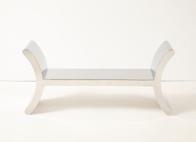 Ron Seff Mirror Polished Stainless Steel RAMSES Bench by Ron Seff