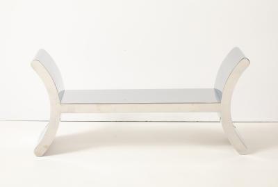 Ron Seff Mirror Polished Stainless Steel RAMSES Bench by Ron Seff