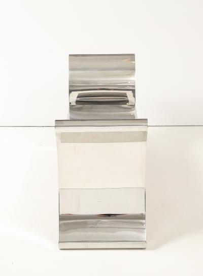 Ron Seff Mirror Polished Stainless Steel RAMSES Bench by Ron Seff