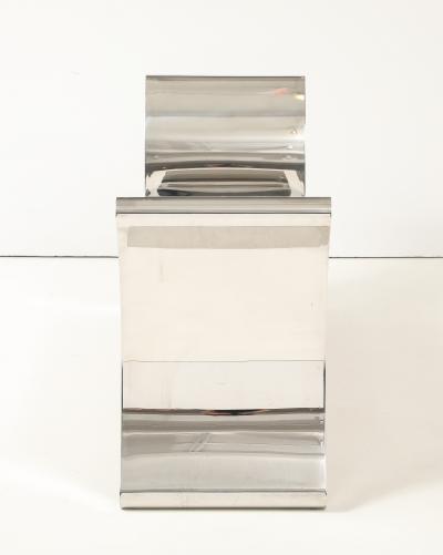 Ron Seff Mirror Polished Stainless Steel RAMSES Bench by Ron Seff