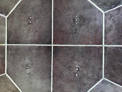 Ron Seff Ron Seff Shagreen Bone Inlaid Dice Shaped Table