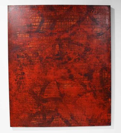 Ron Strong Large Acrylic on Canvas by Ron Strong dtd 2001 titled Eleviocity 