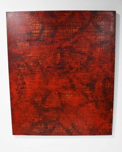 Ron Strong Large Acrylic on Canvas by Ron Strong dtd 2001 titled Eleviocity 