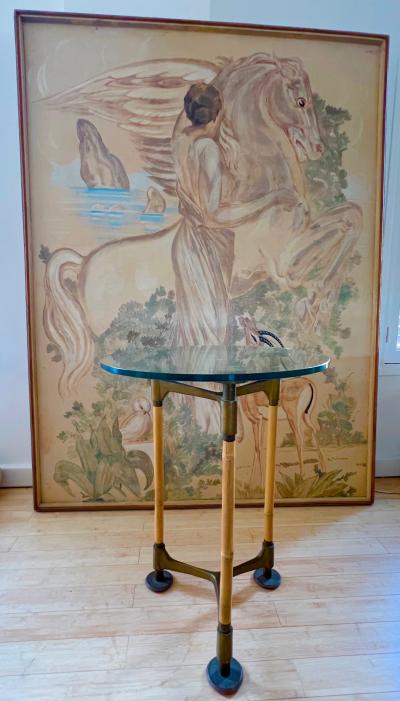 Ronald Cecil Sportes Ronald Cecil Sportes awesome pair of Nouveaux Barbares style side table